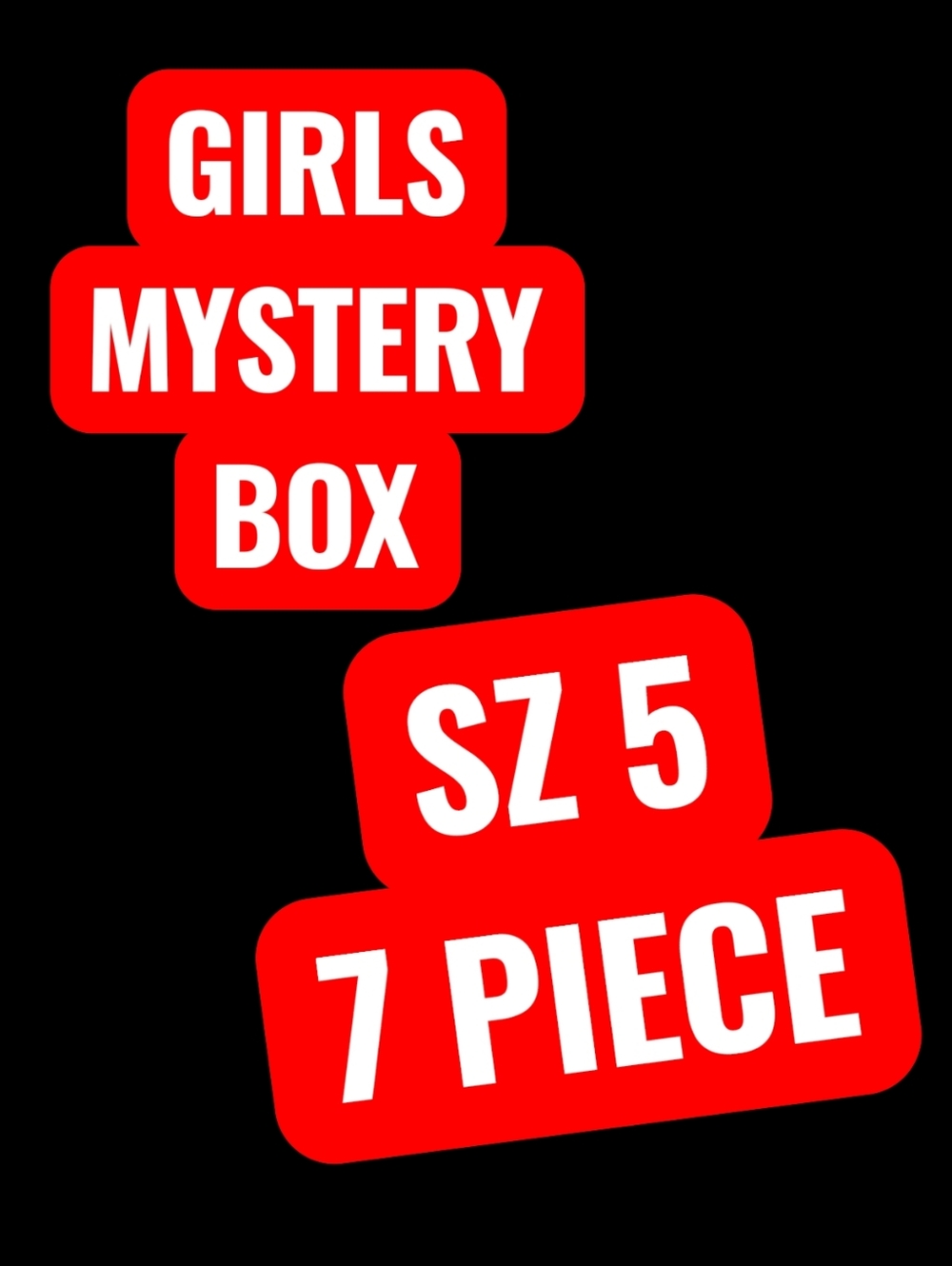 GIRLS MYSTERY BOX. Sz 5